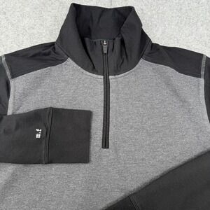 Foreign Rider Co Men's 1/4 Zip‎ Performance Pullover Size 3 Large Soft Black